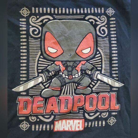 SOLD!! Funko Pop - Black Deadpool Marvel Graphic T-Shirt - Picture 3 of 3